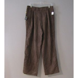 NWT Stacy Adams Cigar Brown Soft Pants 32 x 32